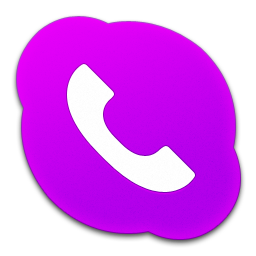 Skype Phone Purple Icon 256x256 png